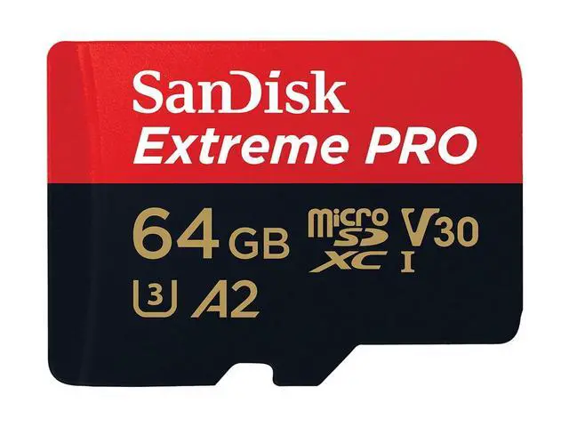 Alt view image 12 of 14 - SanDisk 64GB Extreme PRO A2 microSDXC Card UHS-I U3 V30 Read Speed up to 200MB/s for 4K UHD Video (SDSQXCU-064G-GN6MA)