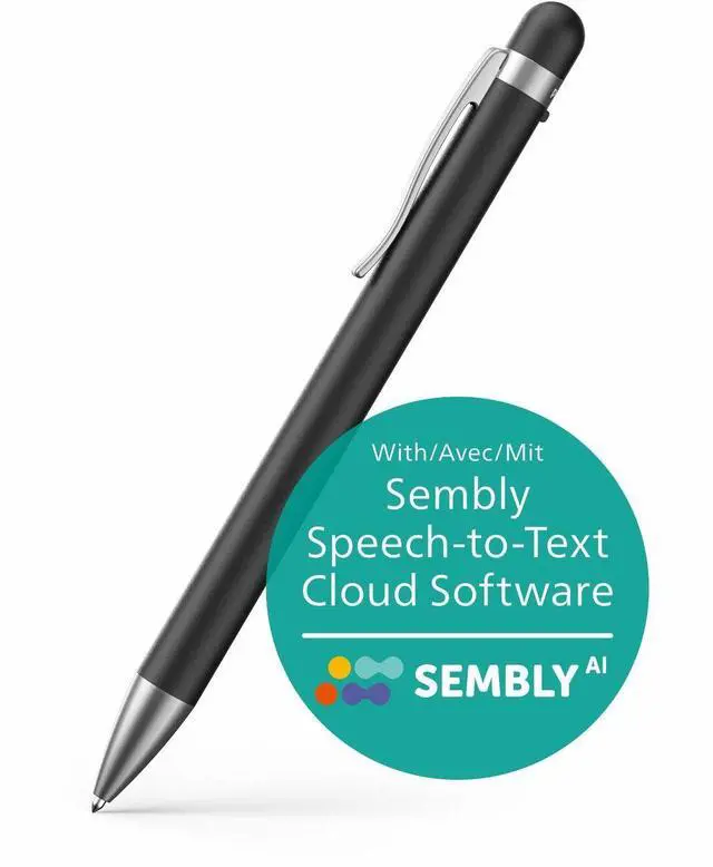 Alt view image 4 of 4 - Voice Tracer DVT1600 Digital Recorder Pen with Sembly 32 GB