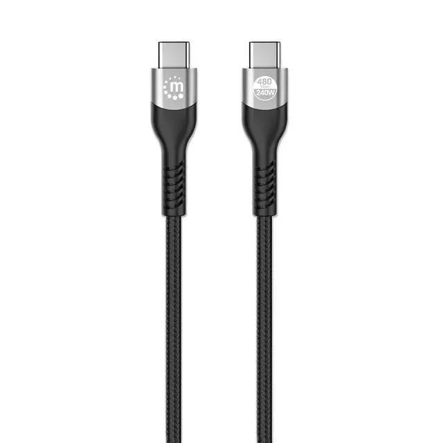 Alt view image 2 of 2 - Manhattan USB 2.0 Type-C EPR Charging Cable 240 W / PD 3.1 356367