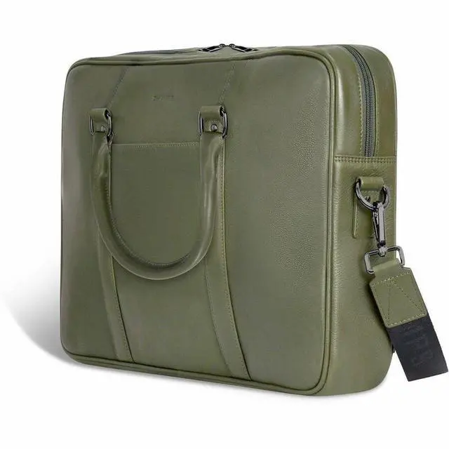 Alt view image 7 of 8 - Champs Onyx Carrying Case (Briefcase) for 11" to 15.6" Notebook Khaki OB-411-KHAKI