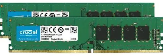 Alt view image 2 of 2 - Crucial 32GB Kit (2 x 16GB) DDR4-2666 DIMM 288-Pin Memory Kit CT2K16G4DFD8266