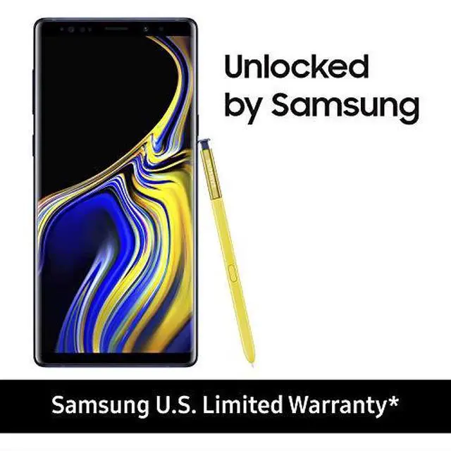 Alt view image 6 of 8 - Samsung Galaxy Note 9 Unlocked Phone with 6.4" Screen, 6GB/128GB, Ocean Blue