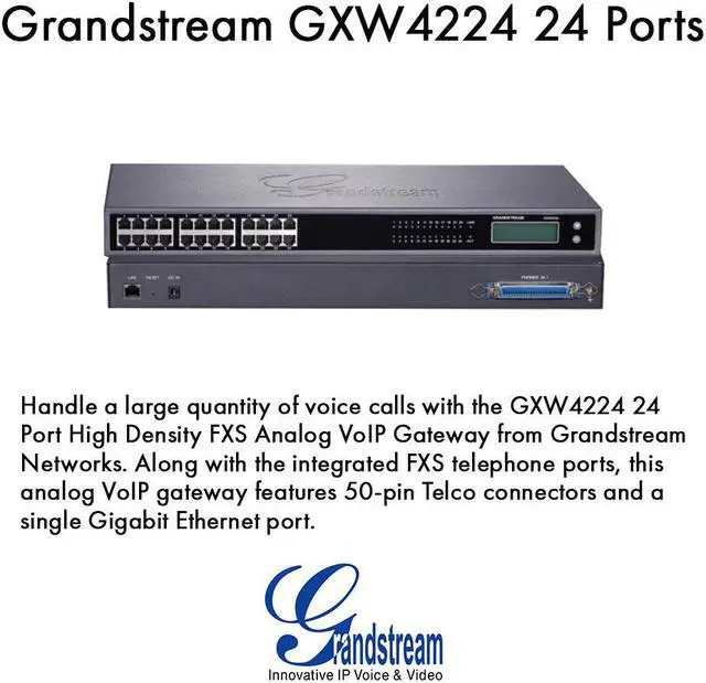 Alt view image 2 of 7 - Grandstream GS-GXW4224 24 Port FXS Gateway