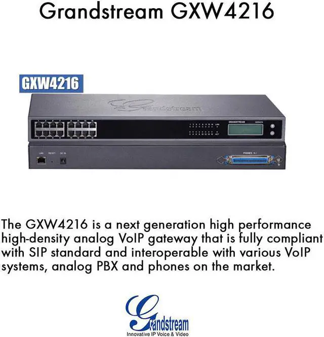 Alt view image 2 of 3 - Grandstream High Density Fxs Analog Voip Gateway