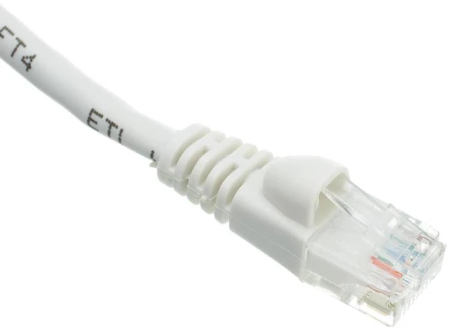 Alt view image 2 of 4 - CableWholesale 10X6-09110 Cat5e White Ethernet Patch Cable Snagless Molded Boot 10 foot