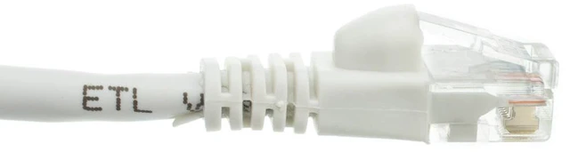 Alt view image 3 of 4 - CableWholesale 10X6-09110 Cat5e White Ethernet Patch Cable Snagless Molded Boot 10 foot