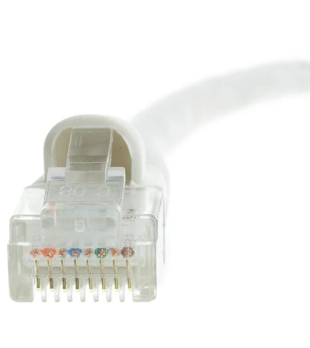 Alt view image 4 of 4 - CableWholesale 10X6-09110 Cat5e White Ethernet Patch Cable Snagless Molded Boot 10 foot