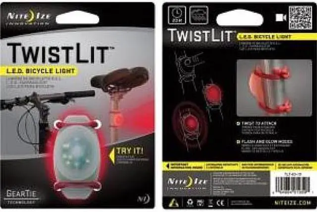 Alt view image 6 of 14 - Nite Ize TwistLit LED  Bike Light Red