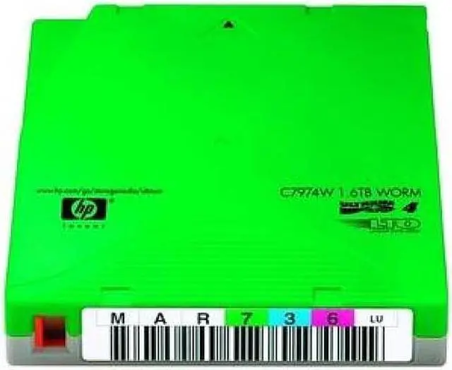 Main image of HP C7974WL 800/1600GB LTO Ultrium 4 WORM Custom Labeled Cartridge 20 Packs
