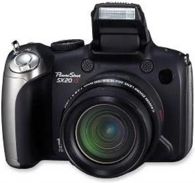 Main image of Canon PowerShot SX20 IS Black 12.1 MP 20X Optical Zoom 28mm Wide Angle Digital Camera