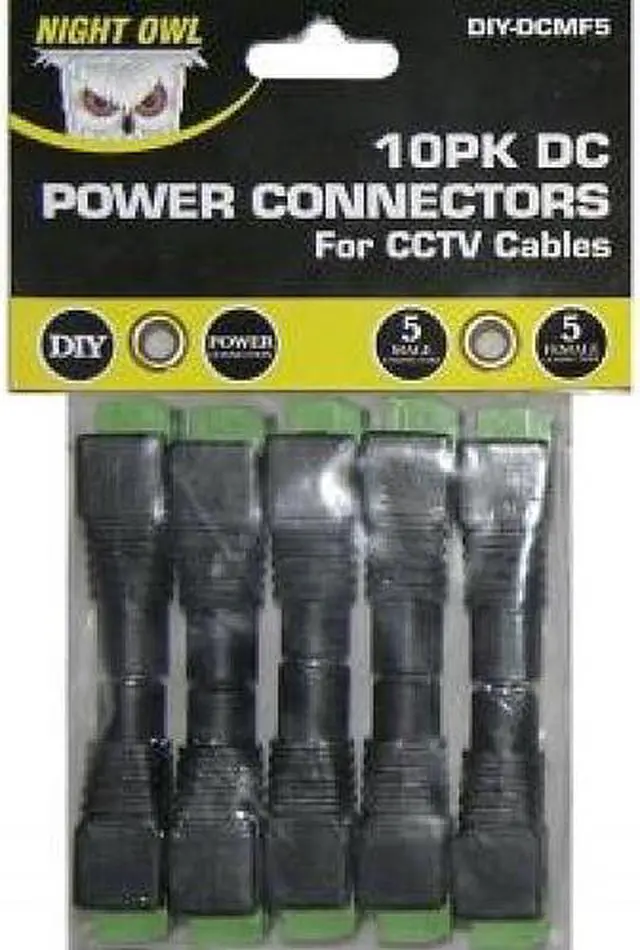 Main image of Night Owl Security Products DIY-DCMF5 CCTV Male and Female Power Connectors (dc) for CCTV Cables