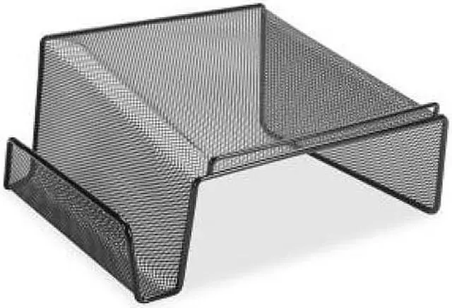 Alt view image 3 of 8 - Lorell Phone Stand Steel 11-1/8"x10-1/8"x5-1/4" Mesh/Black 84155