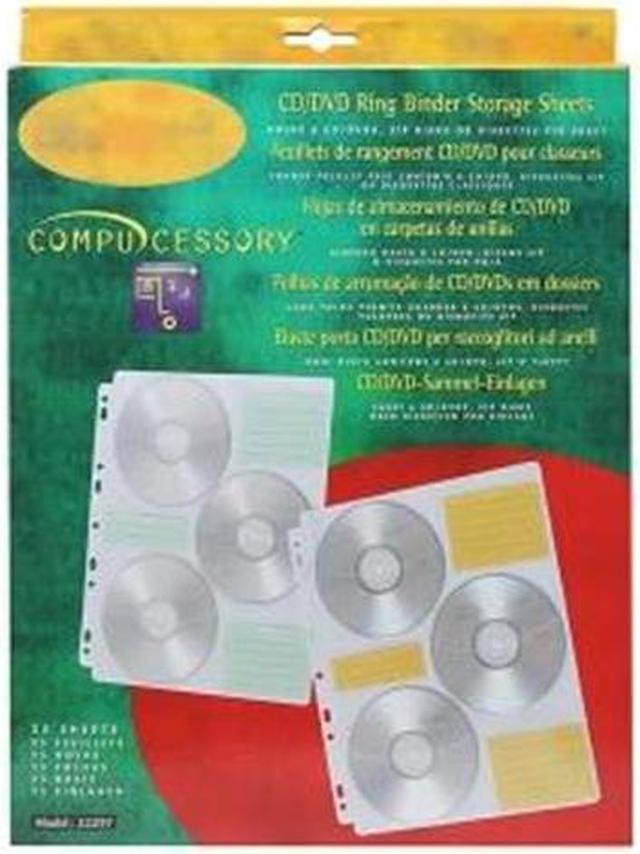 CD Album Storage | CD Binder & DVD Binder for 3-Ring CD Binder Storage