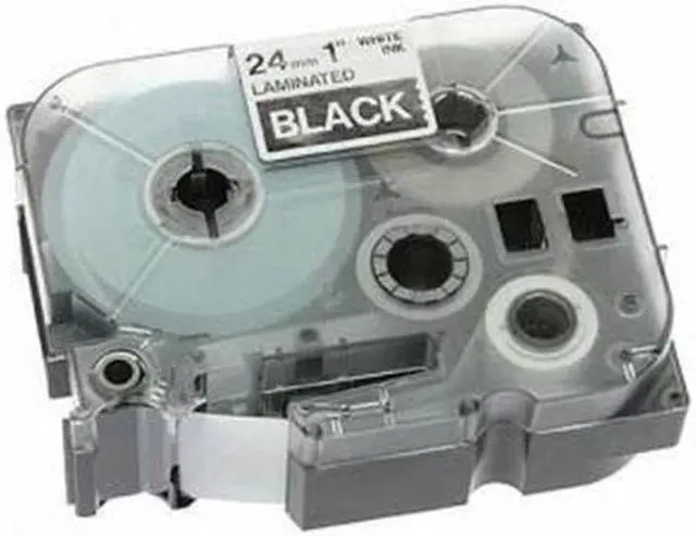 Alt view image 7 of 20 - Brother P-touch TZe 1" Laminated Tape Cartridge - 1" Width x 26 1/5 ft Length - Rectangle - Thermal Transfer - White, Bl