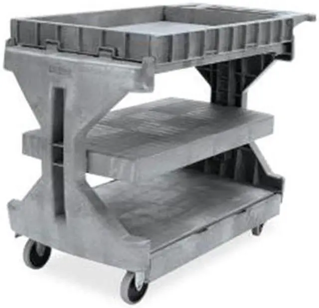Main image of Akro-Mils Utility Cart Foam Plastic 400 lb. Capacity 24"x45"x35" Gray 30936