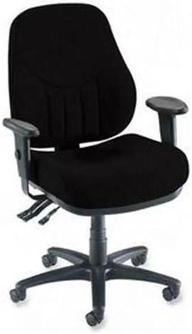 Main image of Lorell Multi-Task Chair High-Back 26-7/8"x26"x39"to42-1/2" Black 81103