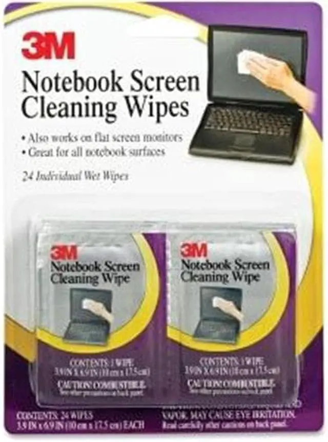 Alt view image 5 of 20 - 3M Notebook Screen Cleaning Wipes - 6 PK/BX
