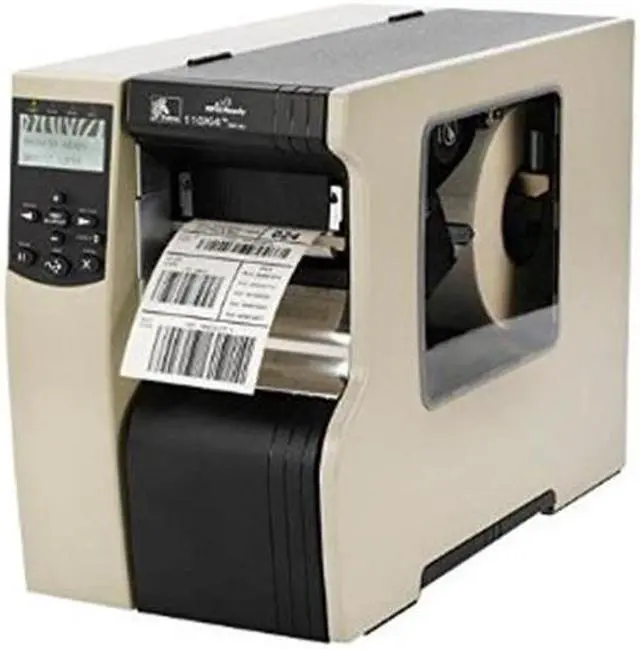 Main image of Zebra 110Xi4 4" Industrial Thermal Transfer Label Printer, 600 dpi, Serial, Parallel, USB, Int 10/100, RFID-ready, Cutter with Catch Tray, 3in Media Spindle - 116-801-00101