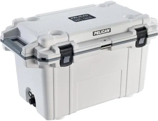 Main image of Pelican Elite Cooler, Cooler, White/Gray, Hard, 25.30" x 19.00" x 18.50" 30Q-1-WHTGRY