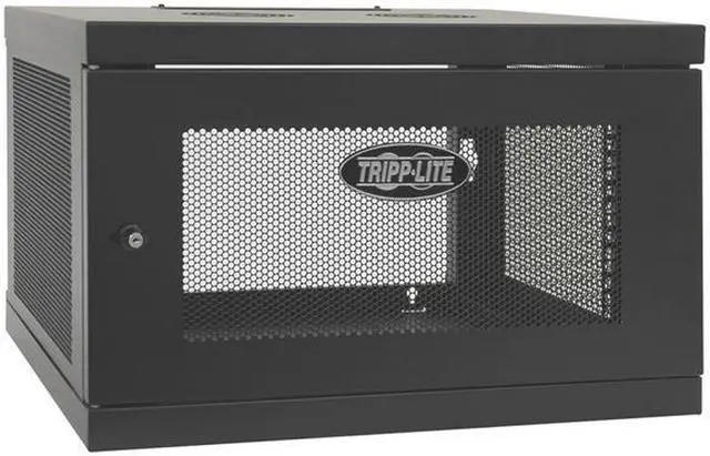 Alt view image 4 of 20 - Tripp Lite 6U Wall Mount Rack Enclosure Server Cabinet, Knock Down, 16.5" Deep, Switch Depth (SRW6UKD)