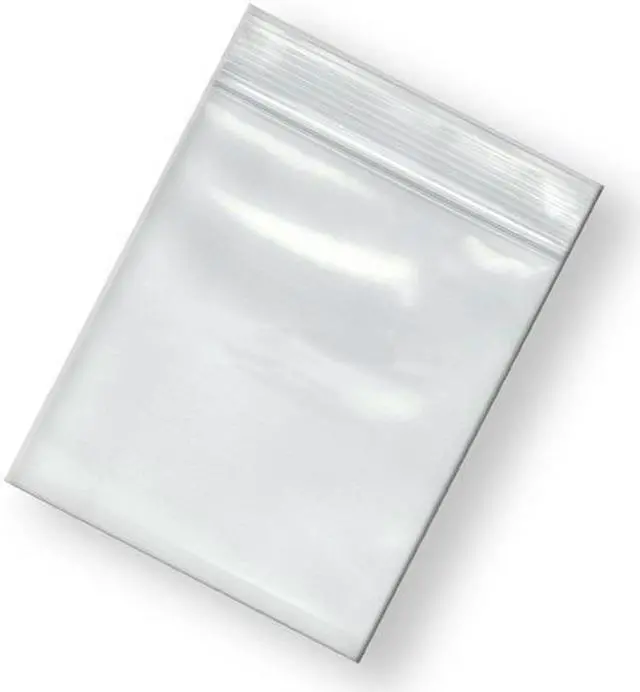 Main image of ZORO SELECT 5CNF5 Reclosable Bag, Zip Seal, 8 in L, 5 in W, 2 mil Thick, Low