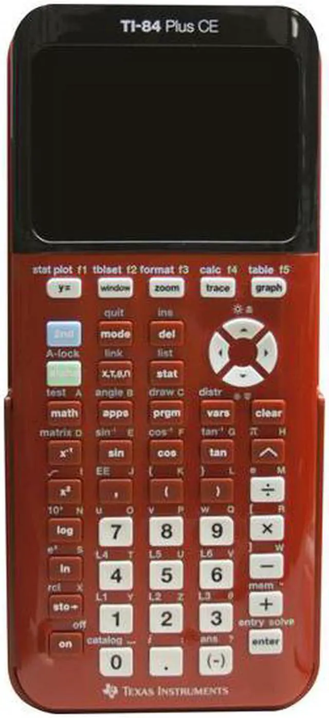 Alt view image 5 of 9 - Texas Instruments TI-84 Plus CE Graphing Calculator - Radical Red