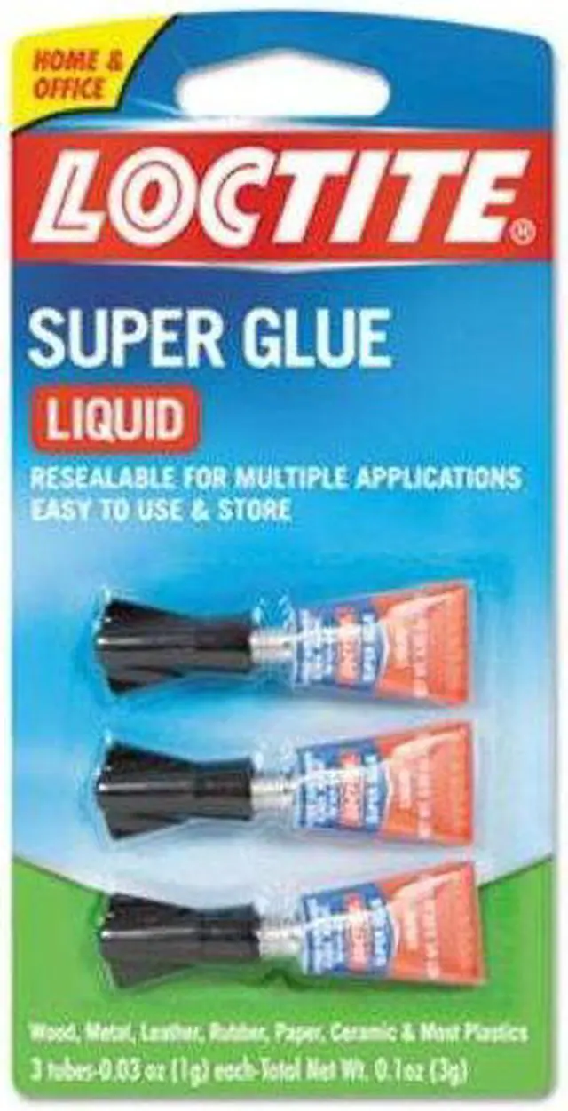 Alt view image 2 of 6 - Loctite Super Glue 3-Pack 3g Clear 1710908