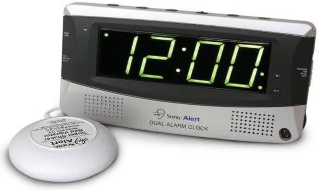 Alt view image 2 of 2 - Sonic Alert Boom Dual Alarm Clock (SA-SBD375ss)