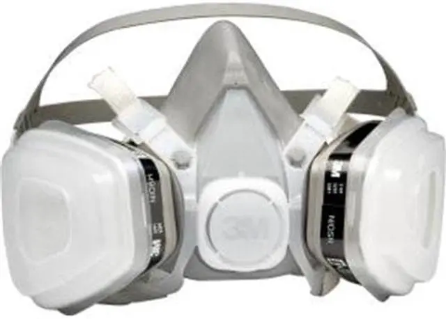 Alt view image 9 of 20 - Dual Cartridge Respirator Assembly 52P71, Organic Vapor/P95, Medium