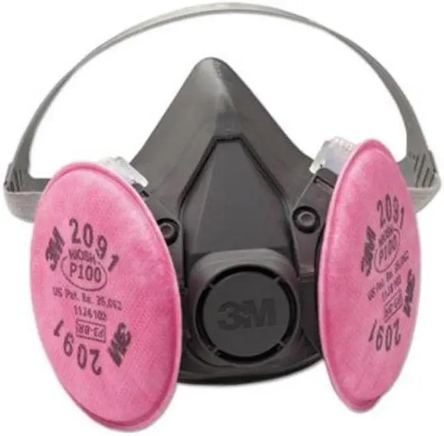 Alt view image 5 of 20 - 3M Half Facepiece Respirator 6000 Series, Reusable