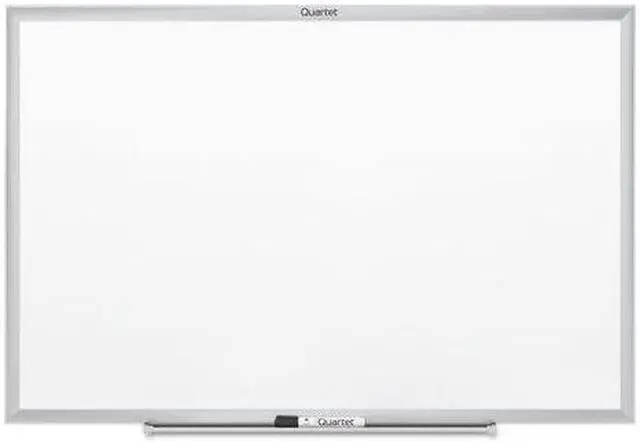 Alt view image 6 of 6 - Quartet Classic Series Melamine Whiteboard 60 x 36 Silver Aluminum Frame S535