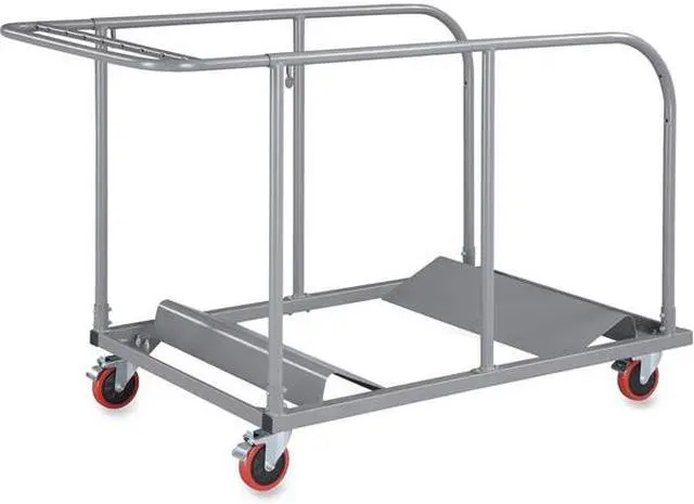 Main image of Lorell 65955 Round Planet Table Trolley Cart, 32.8" W x 52" D x 40.2" H, Steel, Charcoal - For 16 Devices