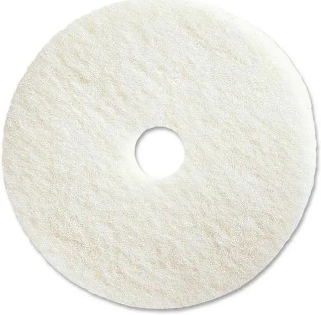 Alt view image 3 of 10 - Standard 18-Inch Diameter Polishing Floor Pads, White, 5/Carton BWK4018WHI