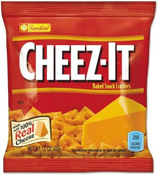 Alt view image 3 of 5 - Sunshine Cheez-it Crackers 1.5 oz Bag Reduced Fat 60/Carton 122264