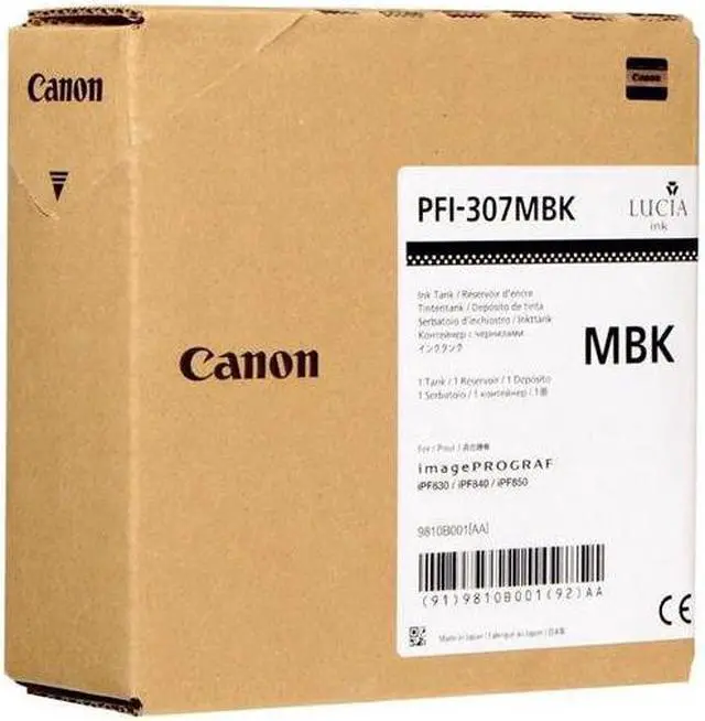 Alt view image 3 of 9 - Canon PFI-307 Ink Cartridge - Matte Black