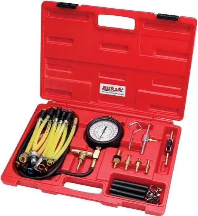 Alt view image 4 of 4 - S.U.R. & R. SRRFPT22 Deluxe Fuel Injection Pressure Tester Kit- 30 Pc