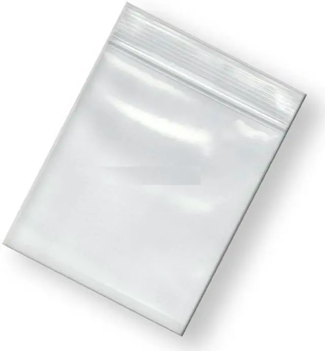 Main image of ZORO SELECT 5CNF9 Reclosable Bag, Zip Seal, 6 in L, 6 in W, 2 mil Thick, Low