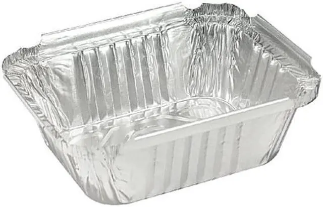 Alt view image 2 of 12 - Handi-foil 205930 Aluminum Oblong Container, 1 Pound, 5-9/16 x 4-9/16 x 1-5/8, 1000/Case, 1 Case