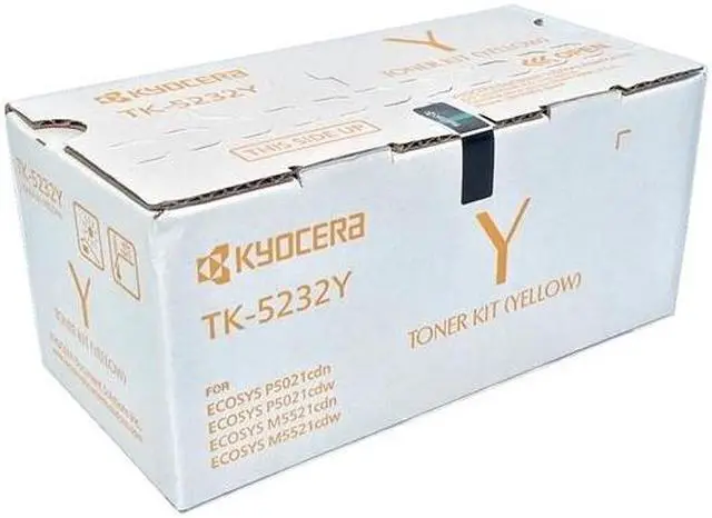 Alt view image 2 of 10 - Yellow Toner Cartridge for Kyocera TK-5232Y ECOSYS M5521cdw, ECOSYS P5021cdw, Genuine Kyocera Brand