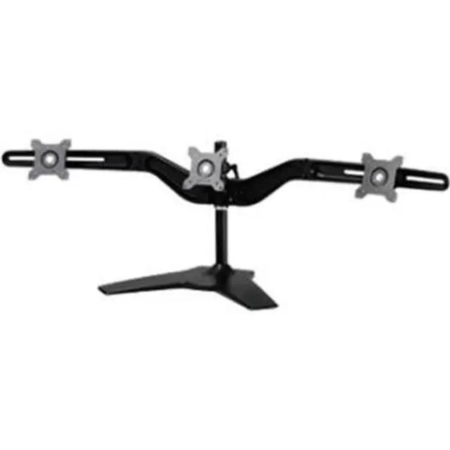 Main image of Amer Mounts Stand Based Triple Monitor Mount for three 15"-24" LCD/LED Flat Panel Screens