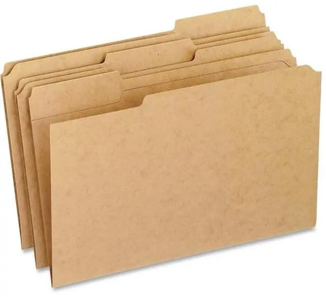 Alt view image 2 of 5 - Pendaflex Two-Ply Dark Kraft File Folders 1/3 Cut Top Tab Legal Brown 100/Box RK15313