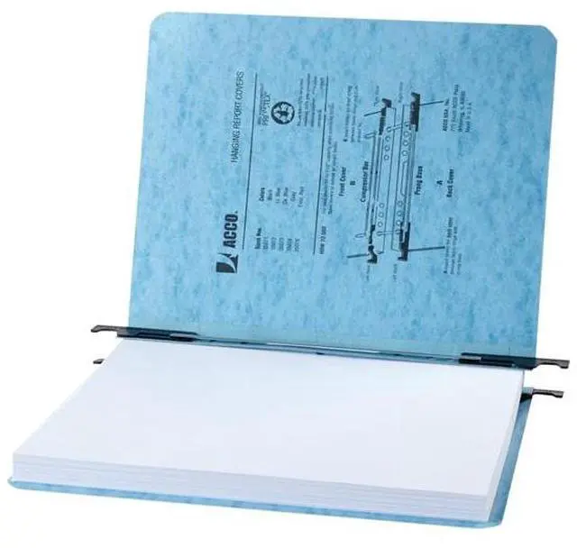 Main image of Acco 35072 Recycled Laser Printout Binder  8.12" Width x 11" Length Sheet Size Light Blue - 5 / Pack