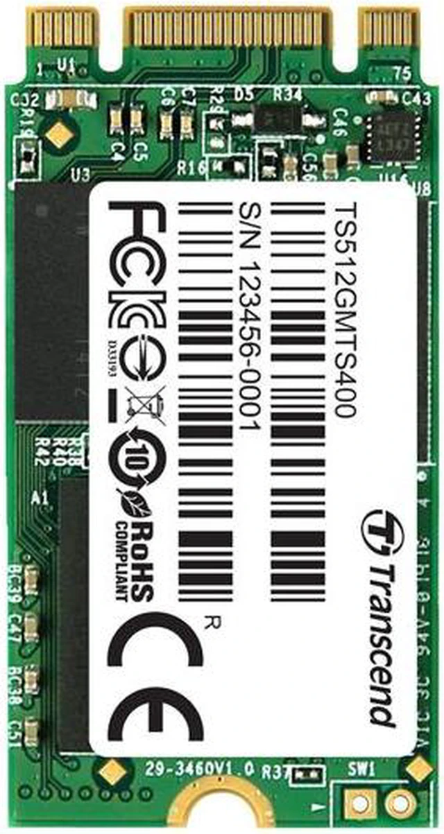 Alt view image 3 of 12 - Transcend Ts512gmts400 512 Gb Solid State Drive - M.2 2242 Internal - Sata (Sata/600)