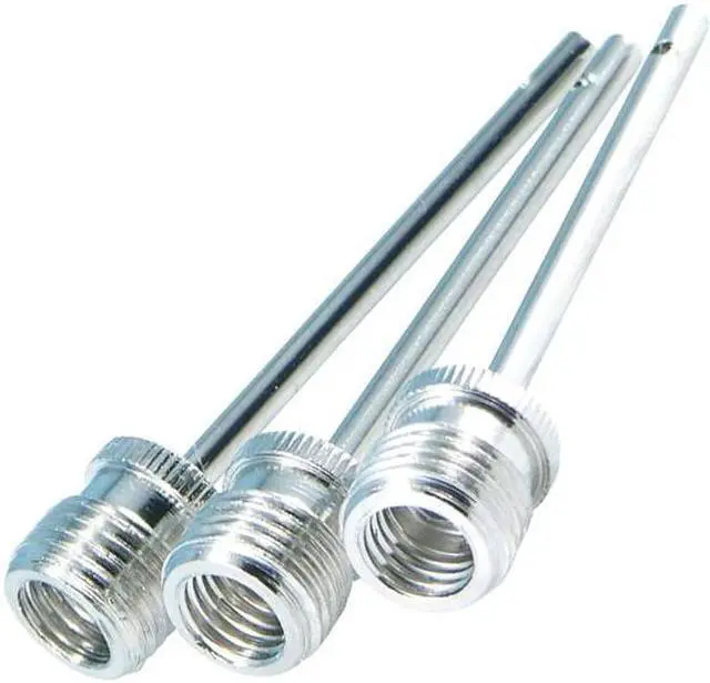 Alt view image 2 of 7 - Nickel-Plated Inflating Needles for Electric Inflating Pump, 3/Pack INB