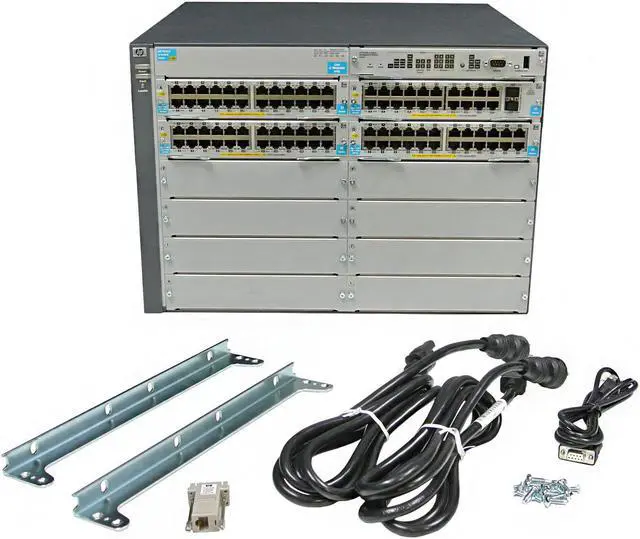 Alt view image 2 of 3 - HPE J9532A E5412-92G-PoE+/2XG-SFP+ v2 zl Switch Chassis