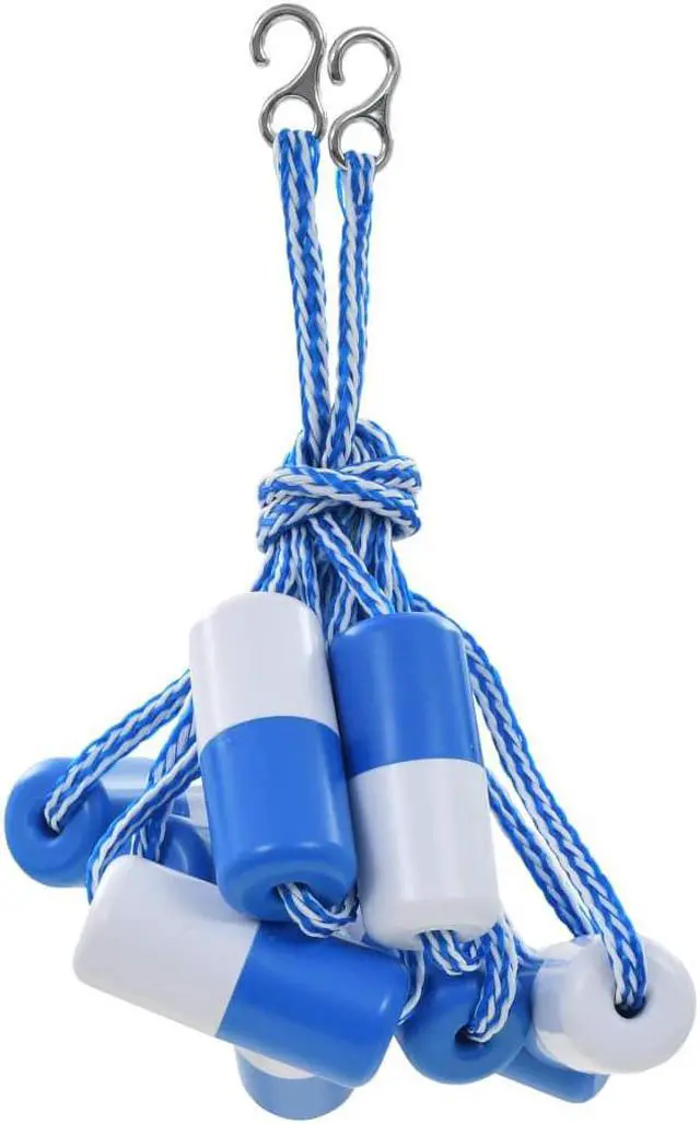 Alt view image 3 of 13 - vidaXL Pool Rope Divider Swimming Pool Rope with 9 Floats and 2 Hooks 6.4'