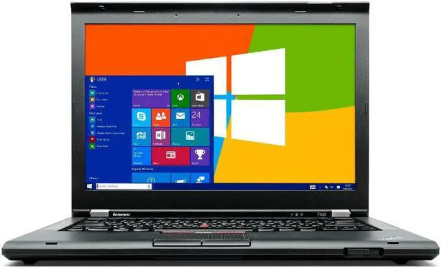 Alt view image 2 of 5 - Lenovo ThinkPad T430 Laptop Computer, 2.60 GHz Intel i5 Dual Core Gen 3, 8GB DDR3 RAM, 128GB SSD Hard Drive, Windows 10 Home 64 Bit, 14" Screen (Grade B)