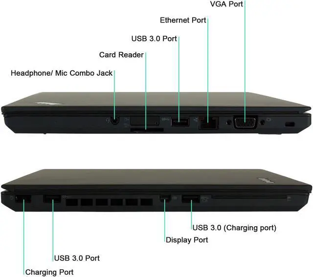 Alt view image 4 of 5 - Lenovo ThinkPad T450S Laptop Computer, 2.90 GHz Intel i5 Dual Core Gen 5, 8GB DDR3 RAM, 500GB SATA Hard Drive, Windows 10 Home 64 Bit, 14" Screen (B GRADE)