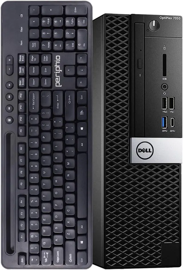 Main image of Dell OptiPlex 7050 Desktop Computer PC, 3.40 GHz Intel i7 Quad Core Gen 7, 16GB DDR4 RAM, 500GB Solid State Drive Hard Drive, Windows 10 Professional 64bit