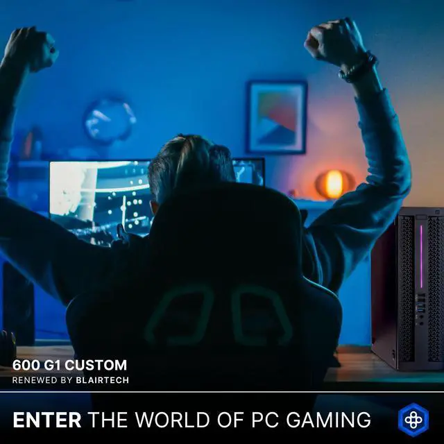 Alt view image 6 of 7 - HP Prebuilt RGB Gaming Desktop Computer | Core i5 + GeForce GT 1030 2GB GPU | 1080p Gaming PC | 16GB DDR3 RAM | 500GB SSD | Wi-Fi 5G + Bluetooth | 22in LCD Monitor | Windows 10 Pro